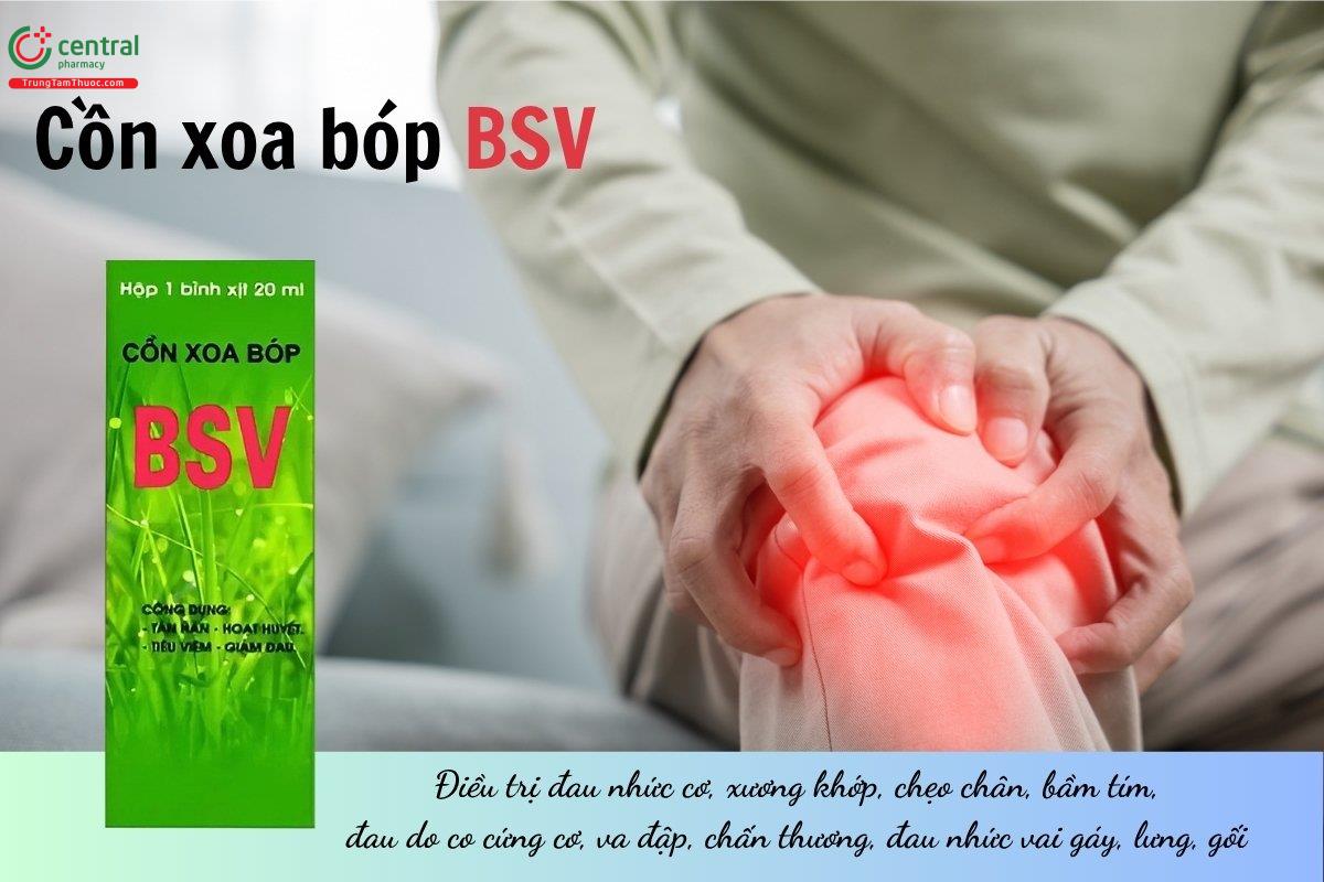 Thuốc Cồn xoa bóp BSV