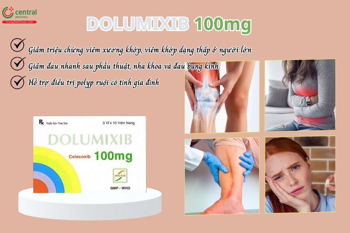Chỉ định của thuốc Dolumixib 100mg
