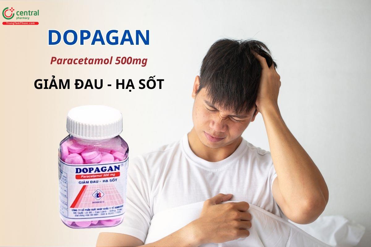 Thuốc Dopagan 500mg (Viên nén) giúp giảm đau và hạ sốt từ nhẹ đến vừa