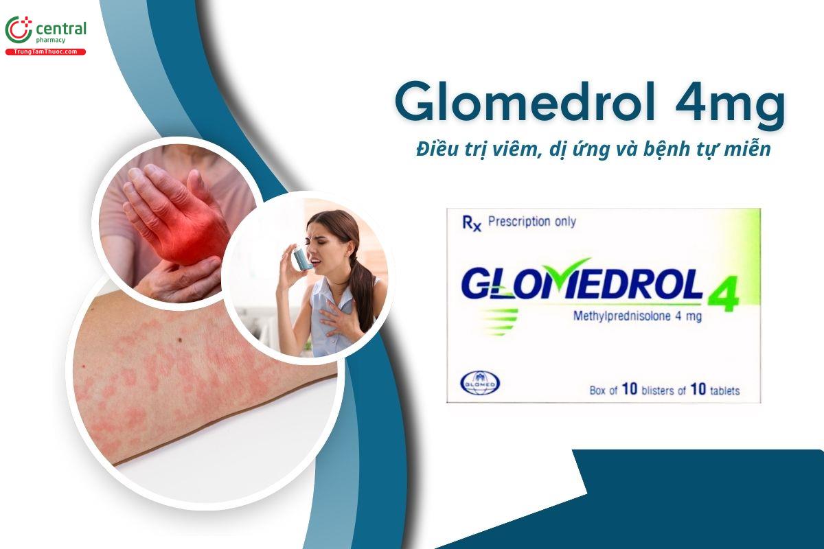 Thuốc Glomedrol 4mg - Điều trị viêm, dị ứng và bệnh tự miễn