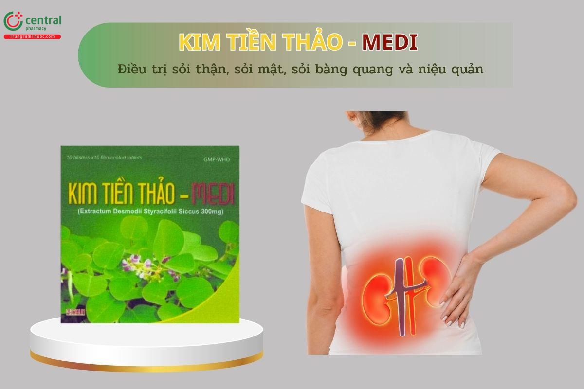 Thuốc Kim Tiền Thảo - Medi điều trị sỏi thận, sỏi mật, sỏi bàng quang và niệu quản