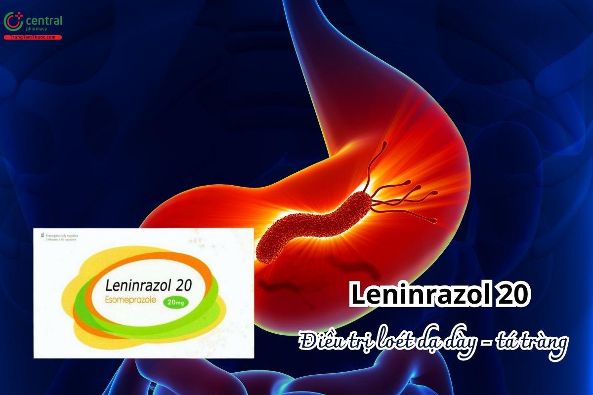 Thuốc Leninrazol 20mg điều trị viêm loét dạ dày - tá tràng