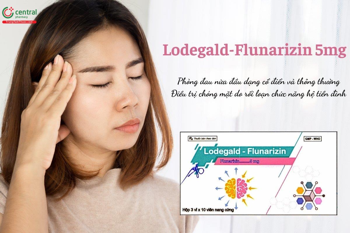 Thuốc Lodegald-Flunarizin 5mg