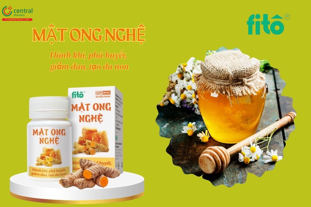 Mật Ong Nghệ Fito Pharma giúp hành khí, phá huyết, giảm đau, tạo da non