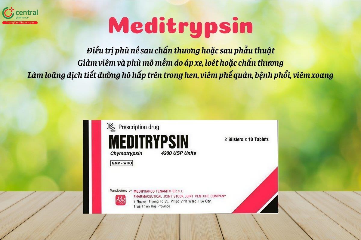 Thuốc Meditrypsin