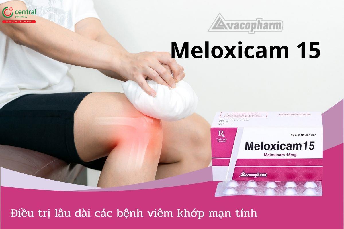 Thuốc Meloxicam 15mg Vacopharm điều trị dài hạn các bệnh viêm khớp mạn tính