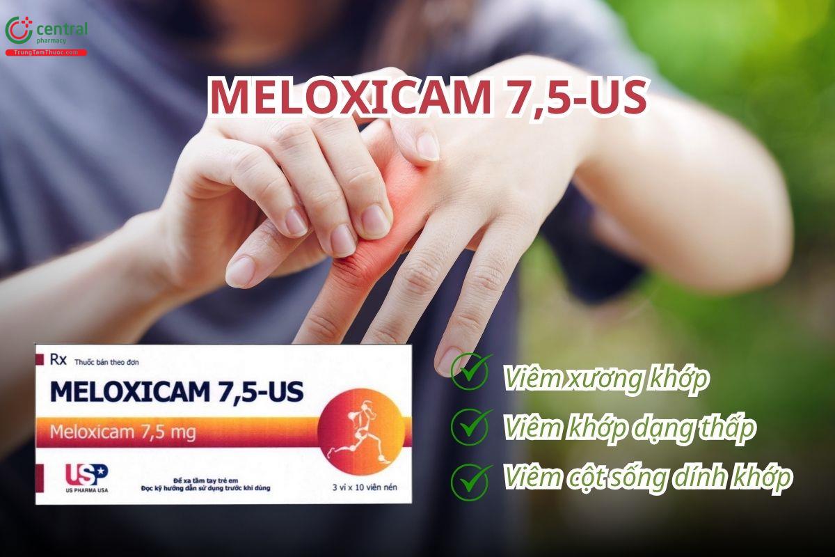 Thuốc Meloxicam 7.5-US điều trị duy trì lâu dài trong các bệnh lý viêm đau mạn tính
