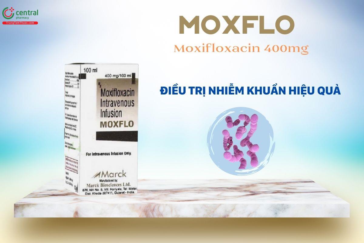 Thuốc Moxflo 400mg/100ml điều trị nhiễm khuẩn hiệu quả