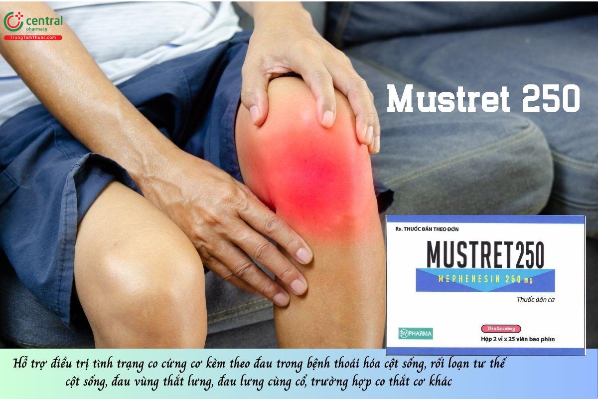 Thuốc Mustret 250 hỗ trợ điều trị cơn co cứng cơ kèm theo đau nhức