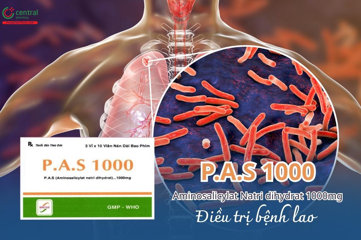 Thuốc P.A.S 1000mg được chỉ định điều trị bệnh lao