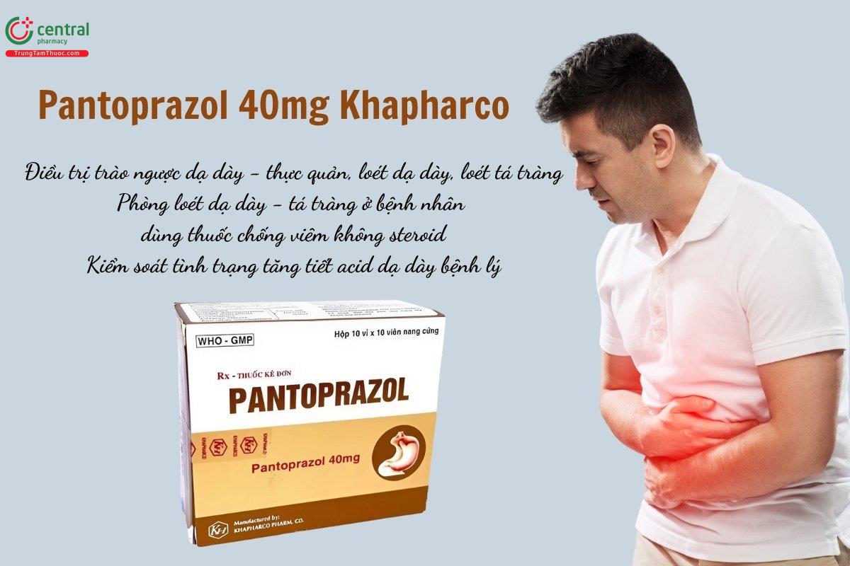 Thuốc Pantoprazol 40mg Khapharco
