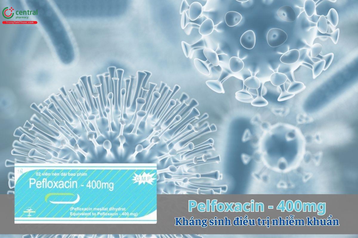 Pefloxacin 400mg Quapharco - Kháng sinh điều trị nhiễm khuẩn