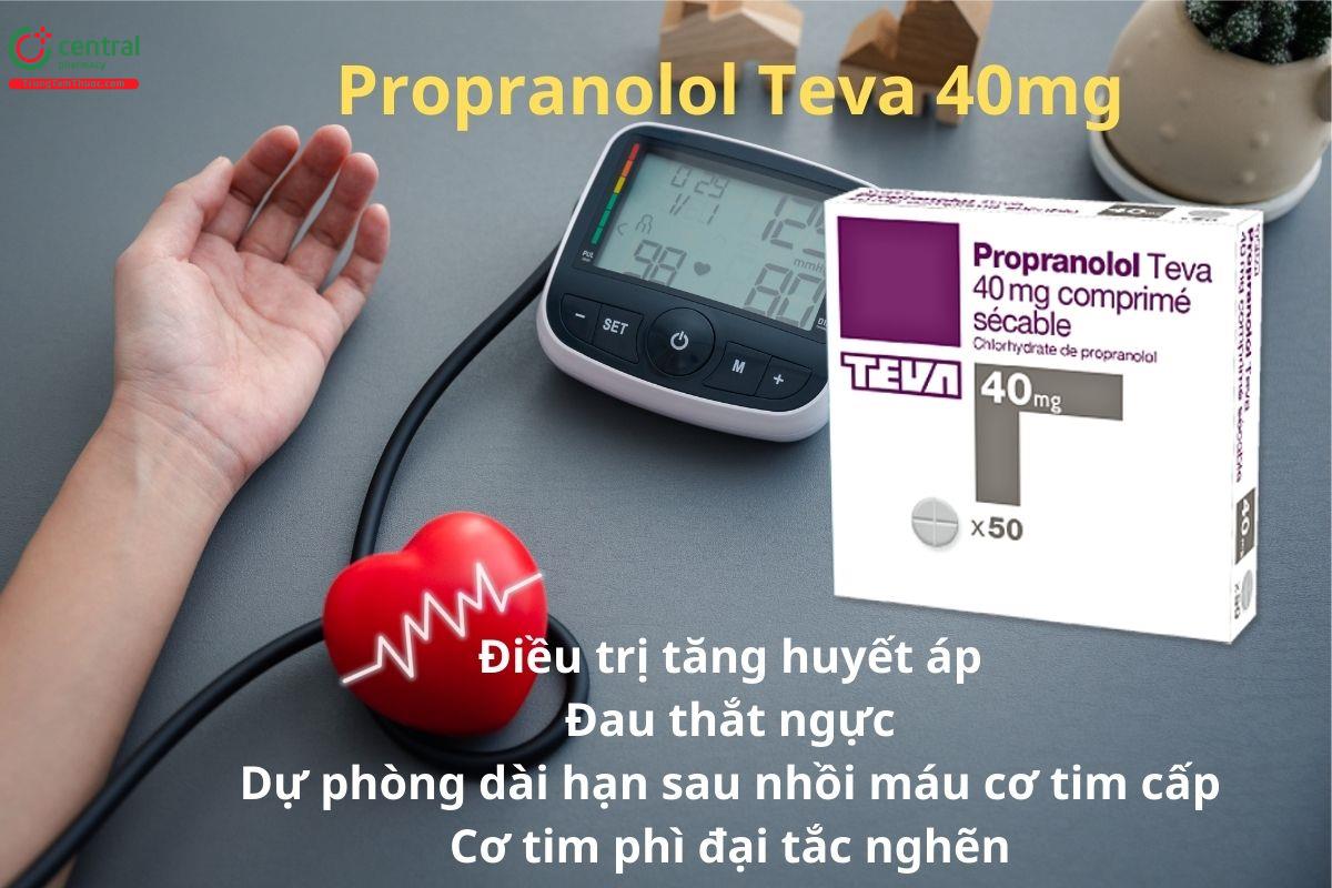 Thuốc Propranolol Teva 40mg