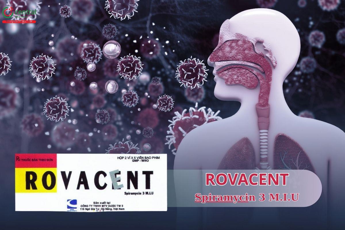 Thuốc Rovacent điều trị nhiễm khuẩn đường hô hấp, da, xương, sinh dục