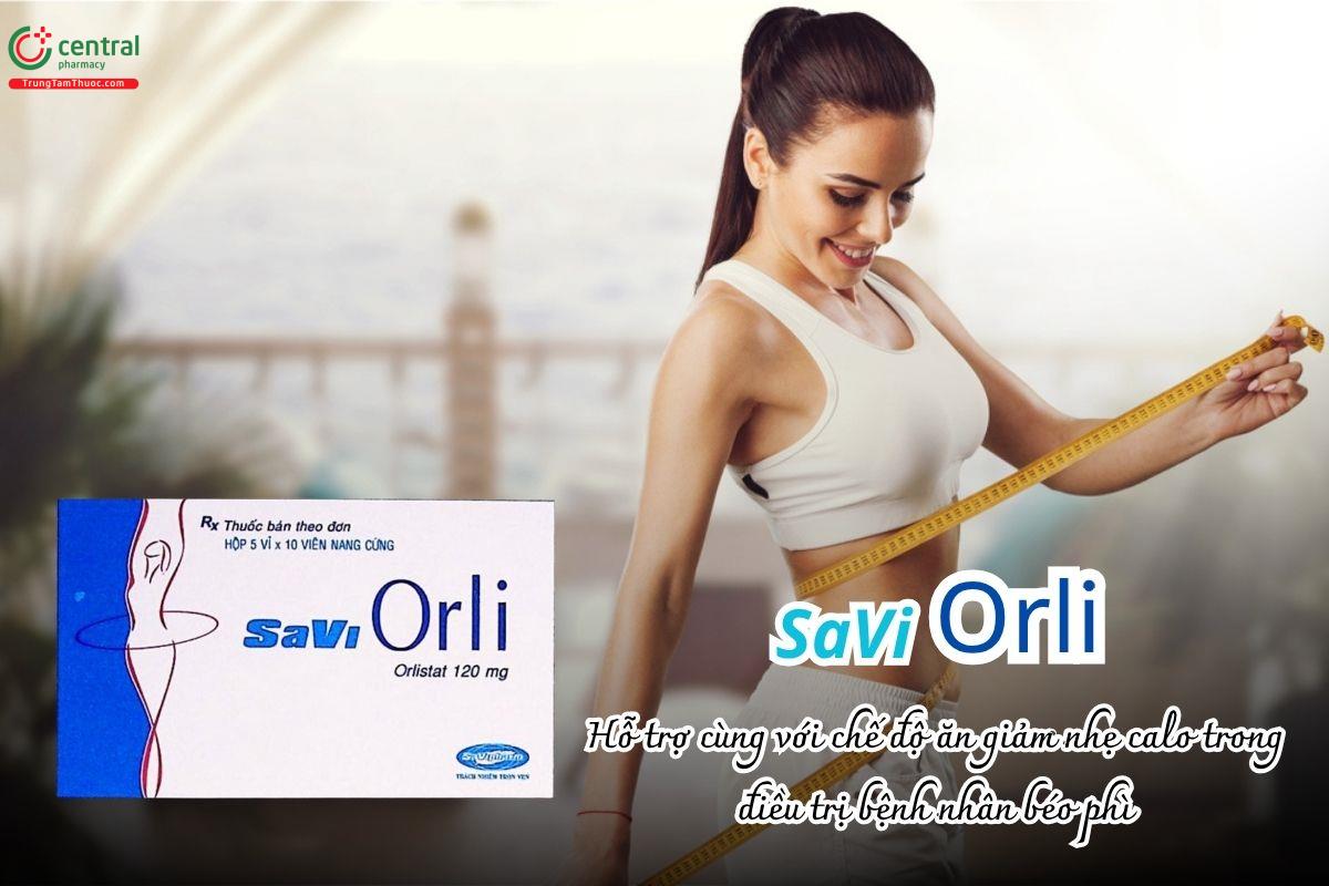 Thuốc Saviorli 120mg - Hỗ trợ cùng với chế độ ăn giảm nhẹ calo trong điều trị bệnh nhân béo phì