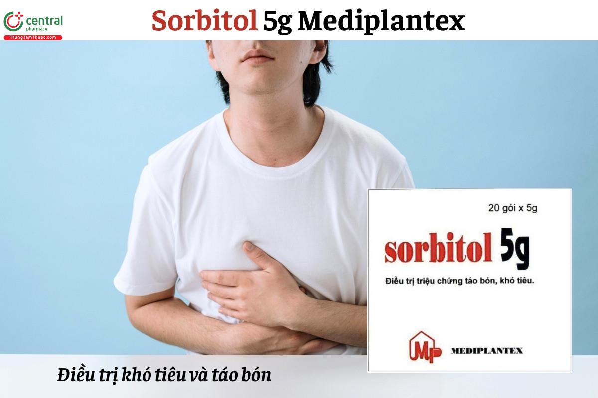 Thuốc Sorbitol 5g Mediplantex điều trị tình trạng khó tiêu và táo bón
