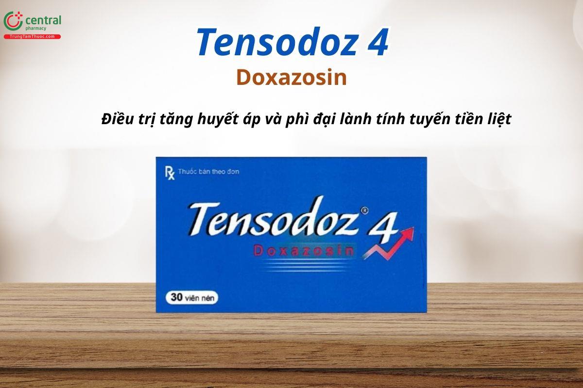 Thuốc Tensodoz 4mg điều trị tăng huyết áp và phì đại lành tính tuyến tiền liệt