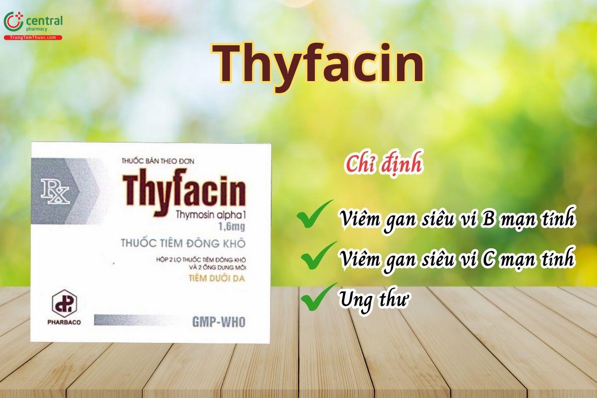 Chỉ định của thuốc Thyfacin 1.6mg