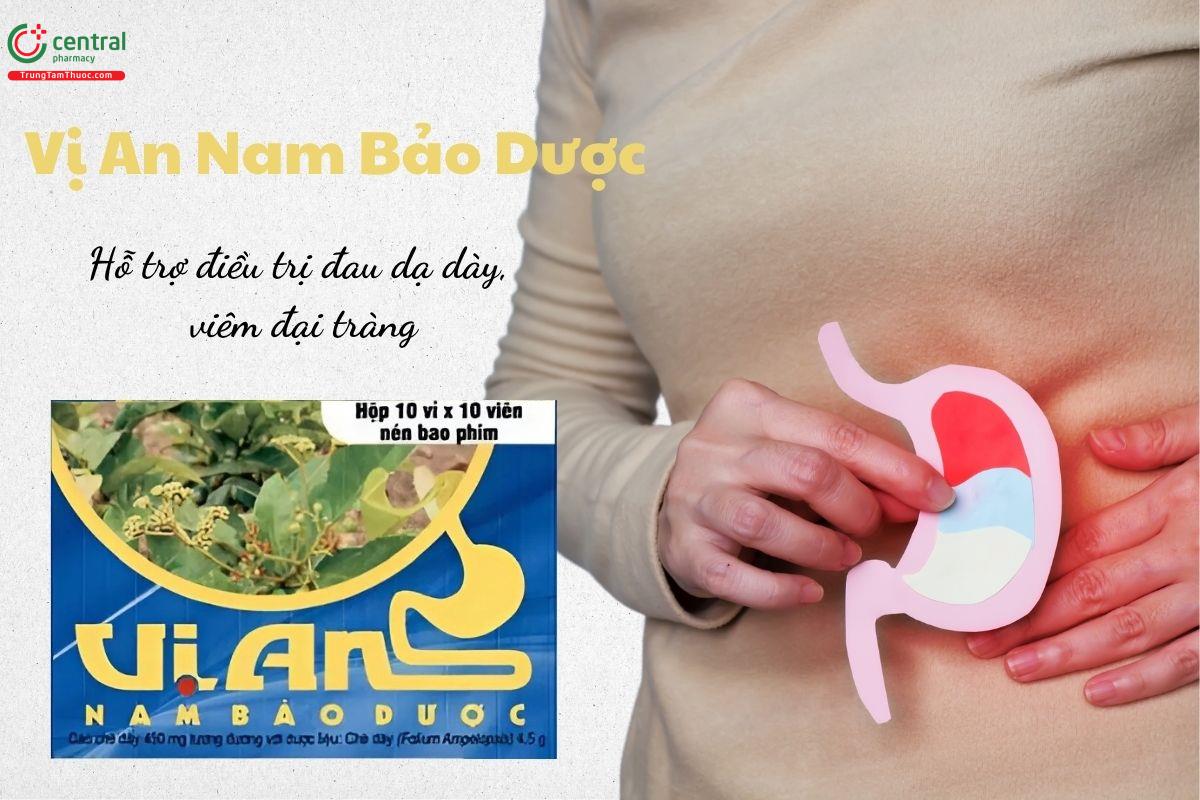 Thuốc Vị An Nam Bảo Dược hỗ trợ điều trị đau dạ dày, viêm đại tràng