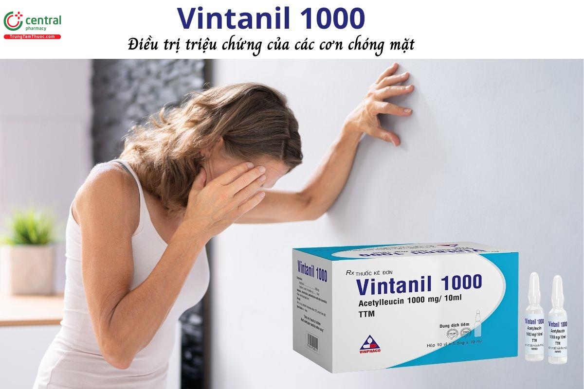 Thuốc Vintanil 1000 điều trị triệu chứng của các cơn chóng mặt