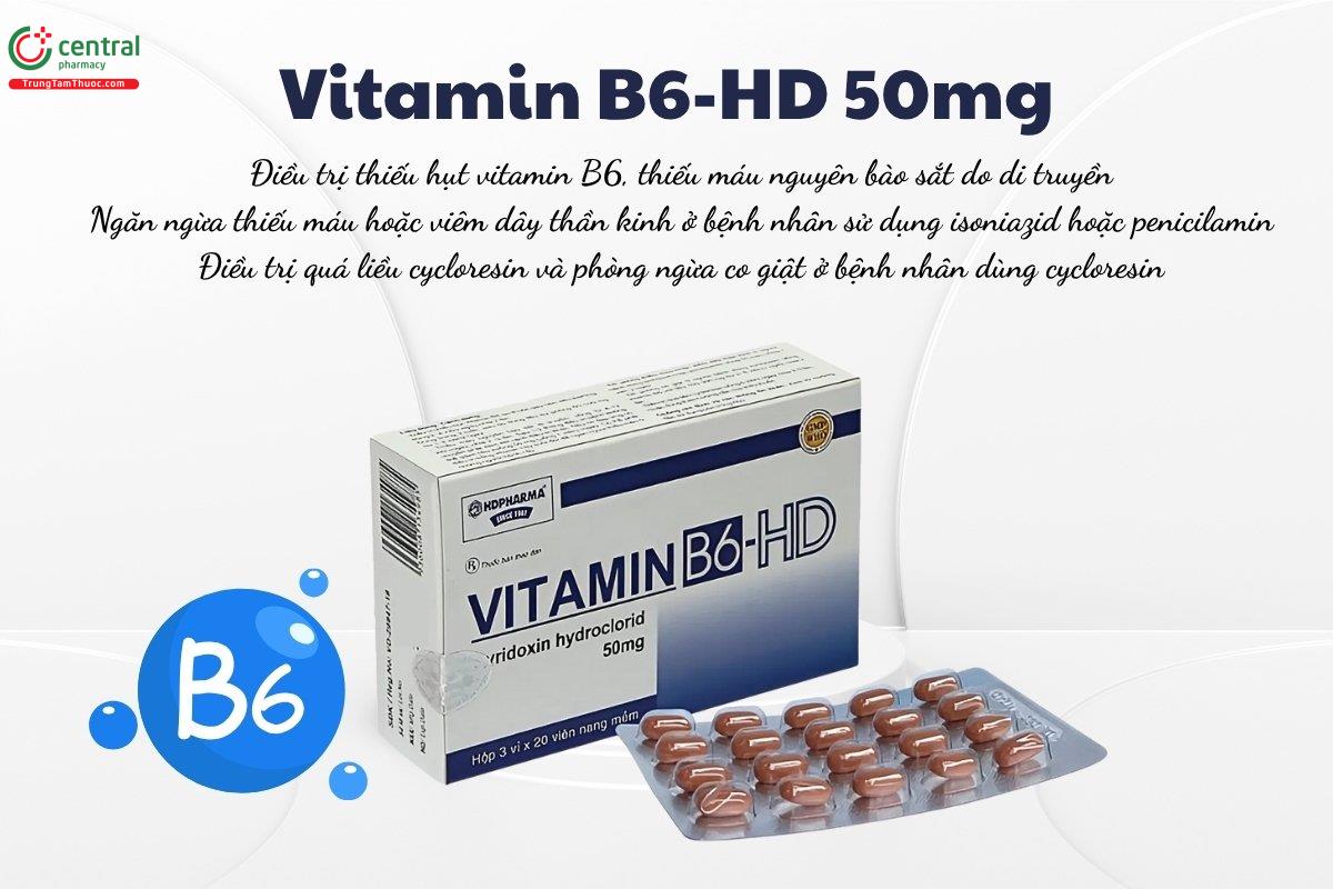 Thuốc Vitamin B6-HD 50mg