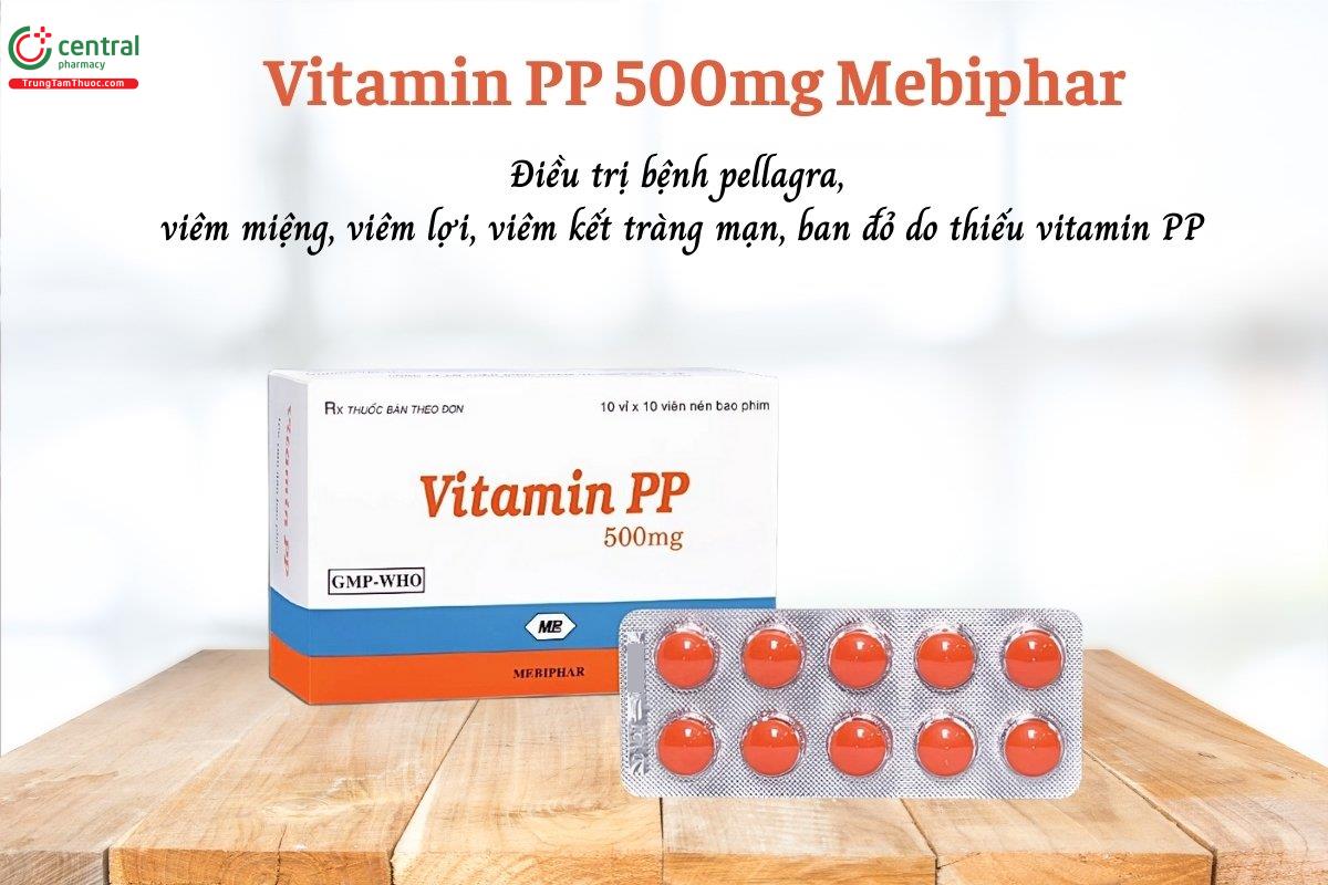 Thuốc Vitamin PP 500mg Mebiphar