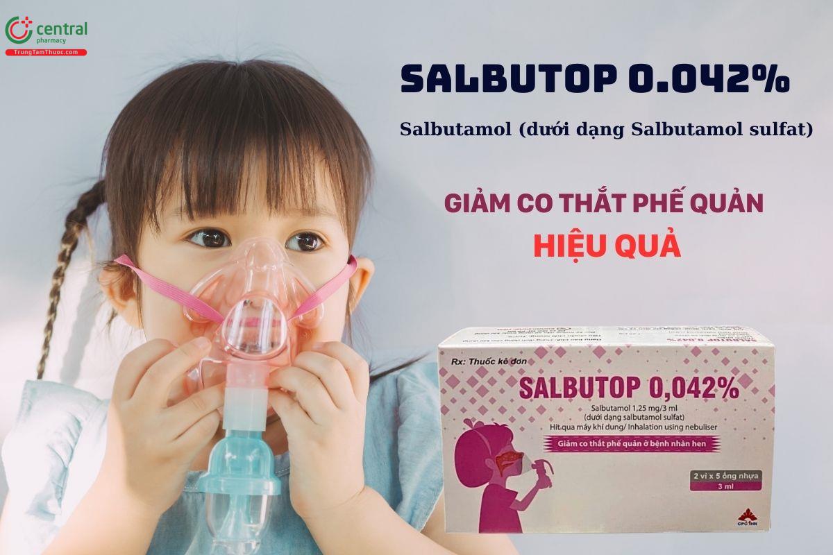 Thuốc Salbutop 0.042% giúp giảm co thắt phế quản hiệu quả