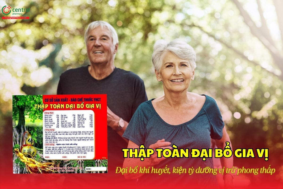 Thuốc Thập toàn đại bổ gia vị giúp bổ khí huyết, mạnh tỳ vị, trừ phong thấp