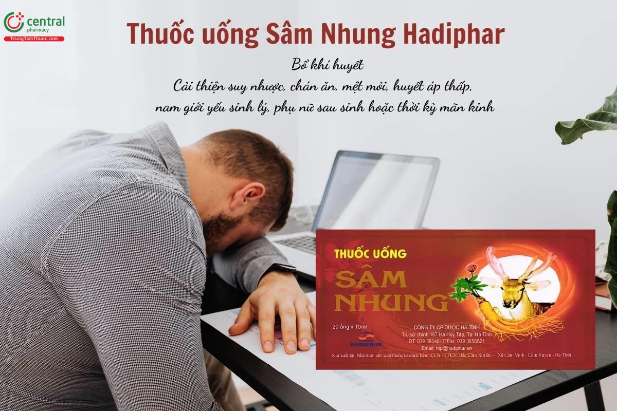 Thuốc uống Sâm Nhung Hadiphar