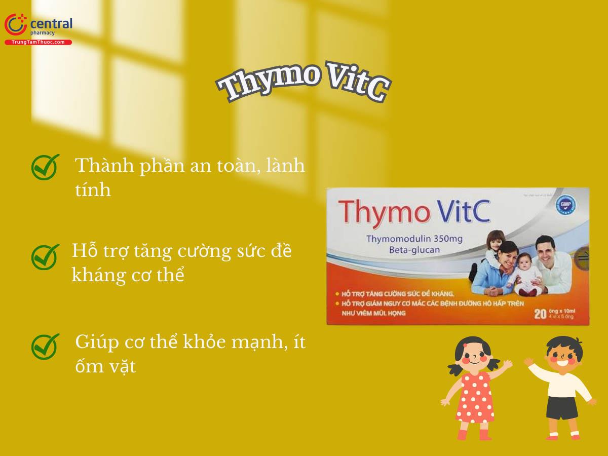 Thymo VitC (Hộp 20 ống) - Giải pháp hỗ trợ tăng cường sức đề kháng