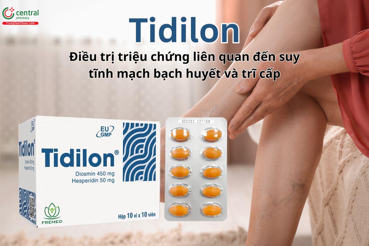 Thuốc Tidilon cải thiện các biểu hiện của suy giãn tĩnh mạch bạch huyết và trĩ cấp