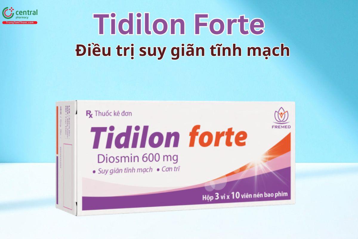 Tidilon Forte giúp cải thiện các triệu chứng của suy giãn tĩnh mạch và bệnh trĩ