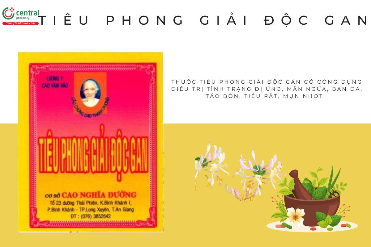 Tiêu phong giải độc gan
