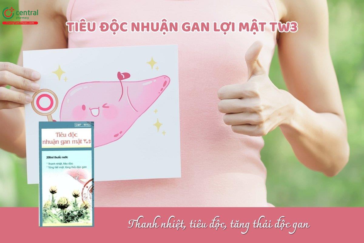 Tiêu độc nhuận gan lợi mật TW3 giúp làm thanh nhiệt, hỗ trợ giải độc, kích thích tiết mật và tăng cường khả năng đào thải độc tố của gan