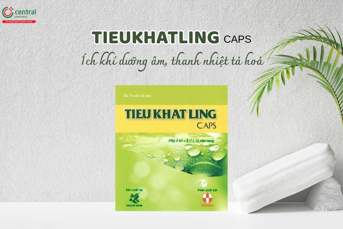 Tieukhatling Caps dùng trong các trường hợp tiêu khát do khí huyết và âm hư, biểu hiện qua các triệu chứng như: ăn khỏe, khát nước liên tục, tiểu tiện nhiều lần, sút cân nhanh,...