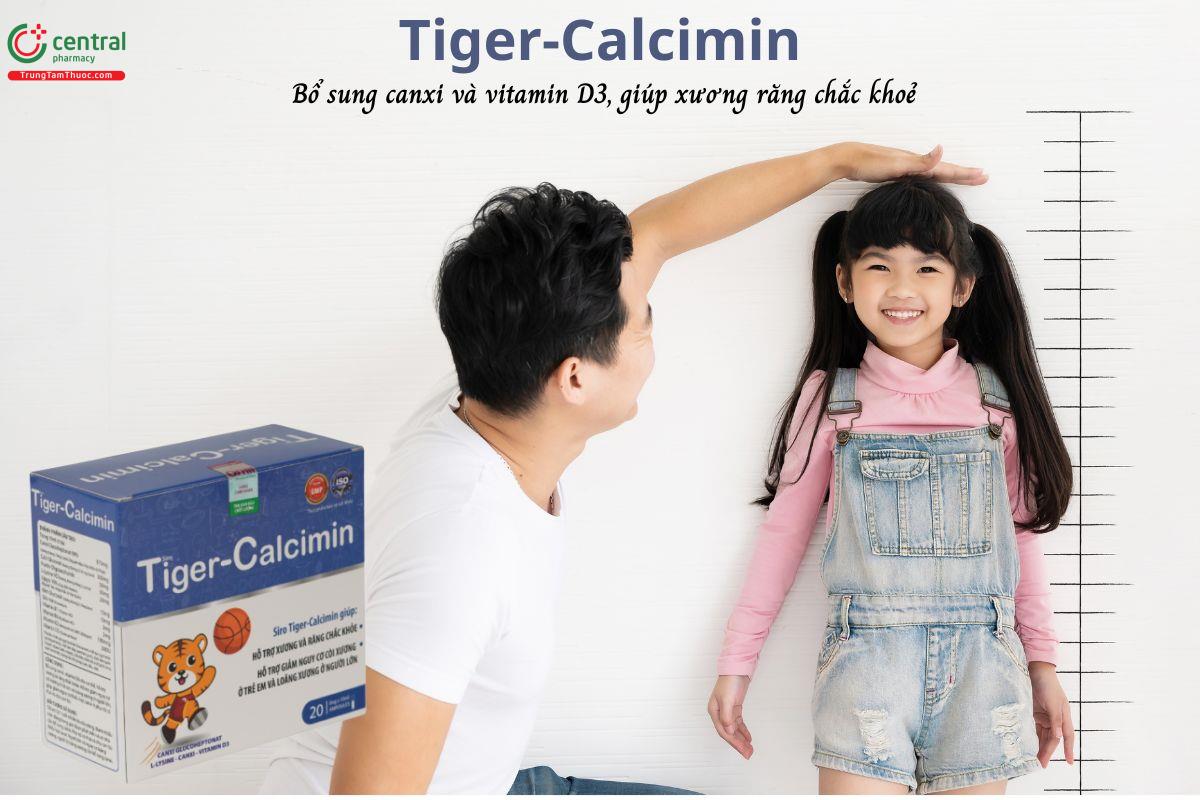 Tiger-Calcimin - Hỗ trợ xương, răng chắc khỏe, giảm nguy cơ còi xương