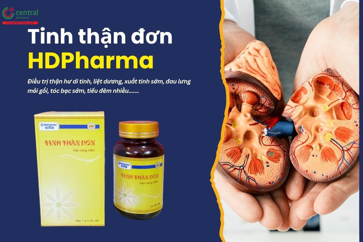 Thuốc Tinh thận đơn HDPharma trị thận hư di tinh, liệt dương, xuất tinh sớm