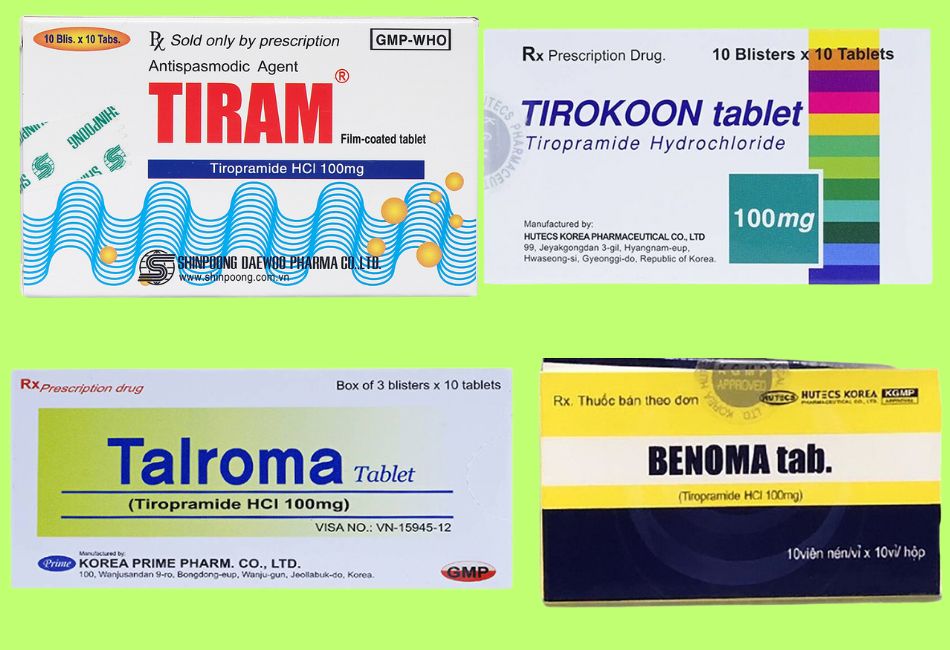 Các thuốc chứa Tiropramide