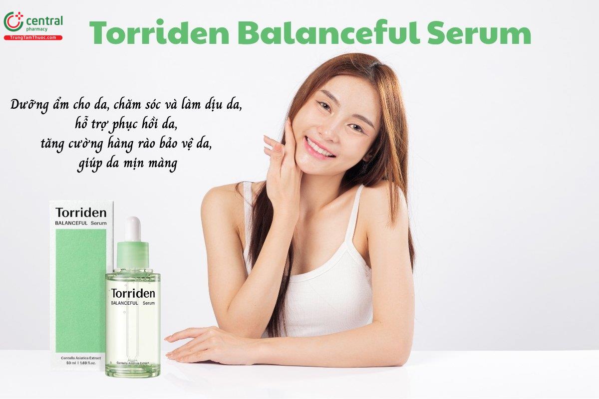 Torriden Balanceful Serum dưỡng ẩm cho da, chăm sóc và làm dịu da, hỗ trợ phục hồi da, tăng cường hàng rào bảo vệ da, giúp da mịn màng