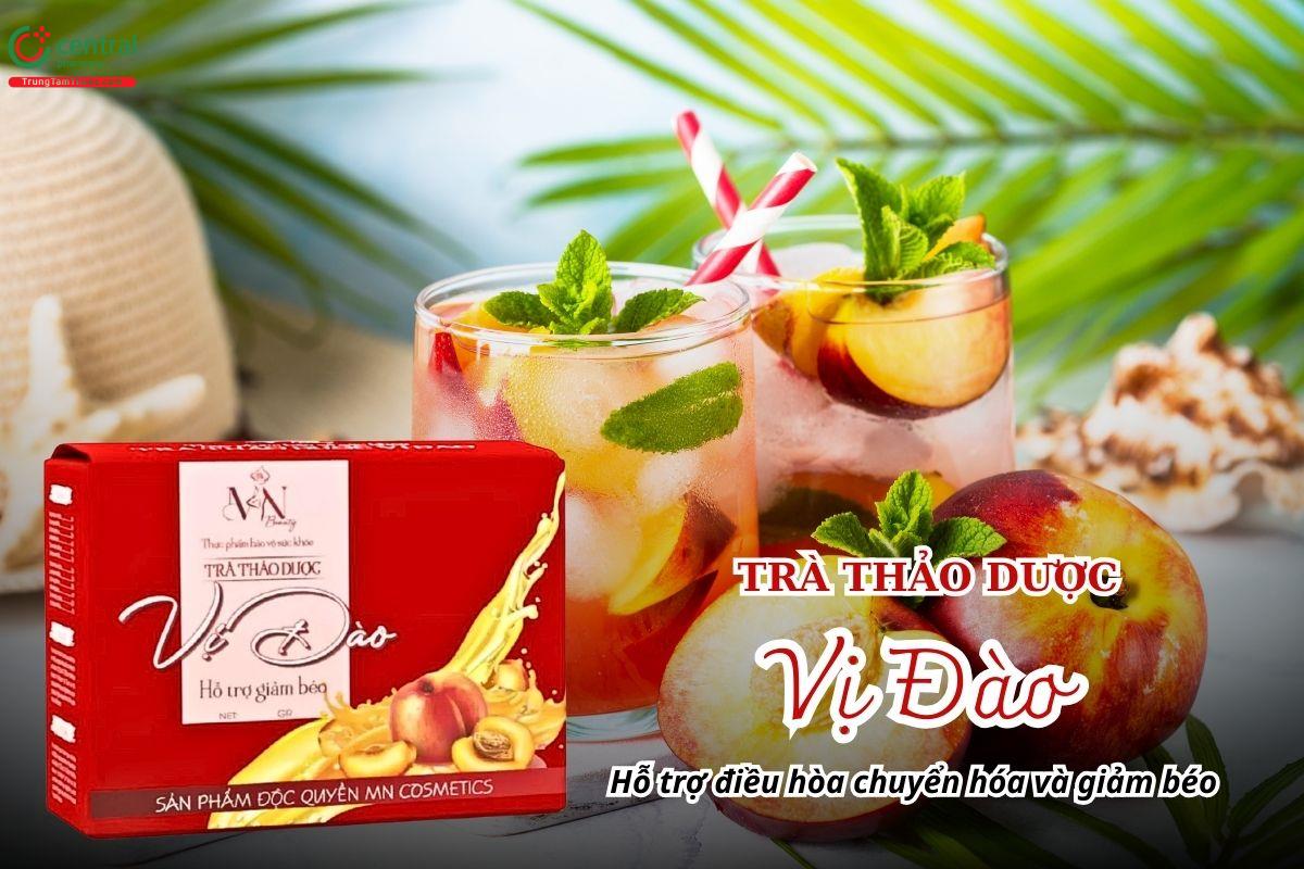 Trà Thảo Dược Vị Đào hỗ trợ điều hòa chuyển hóa và giảm béo