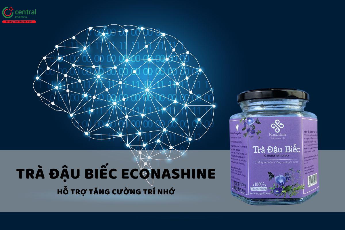 Trà đậu biếc Econashine giúp cải thiện trí nhớ, tăng cường não bộ hiệu quả