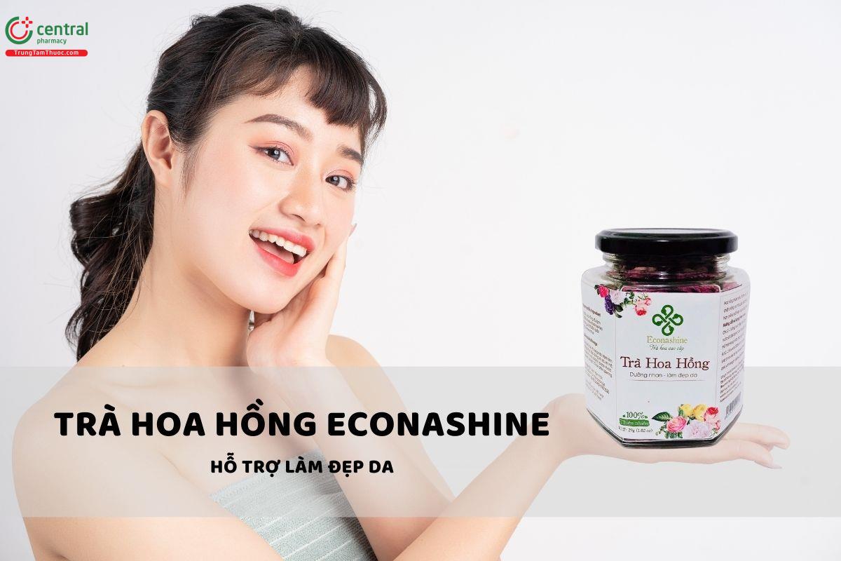 Trà Hoa Hồng Econashine làm đẹp da, ngừa lão hóa hiệu quả