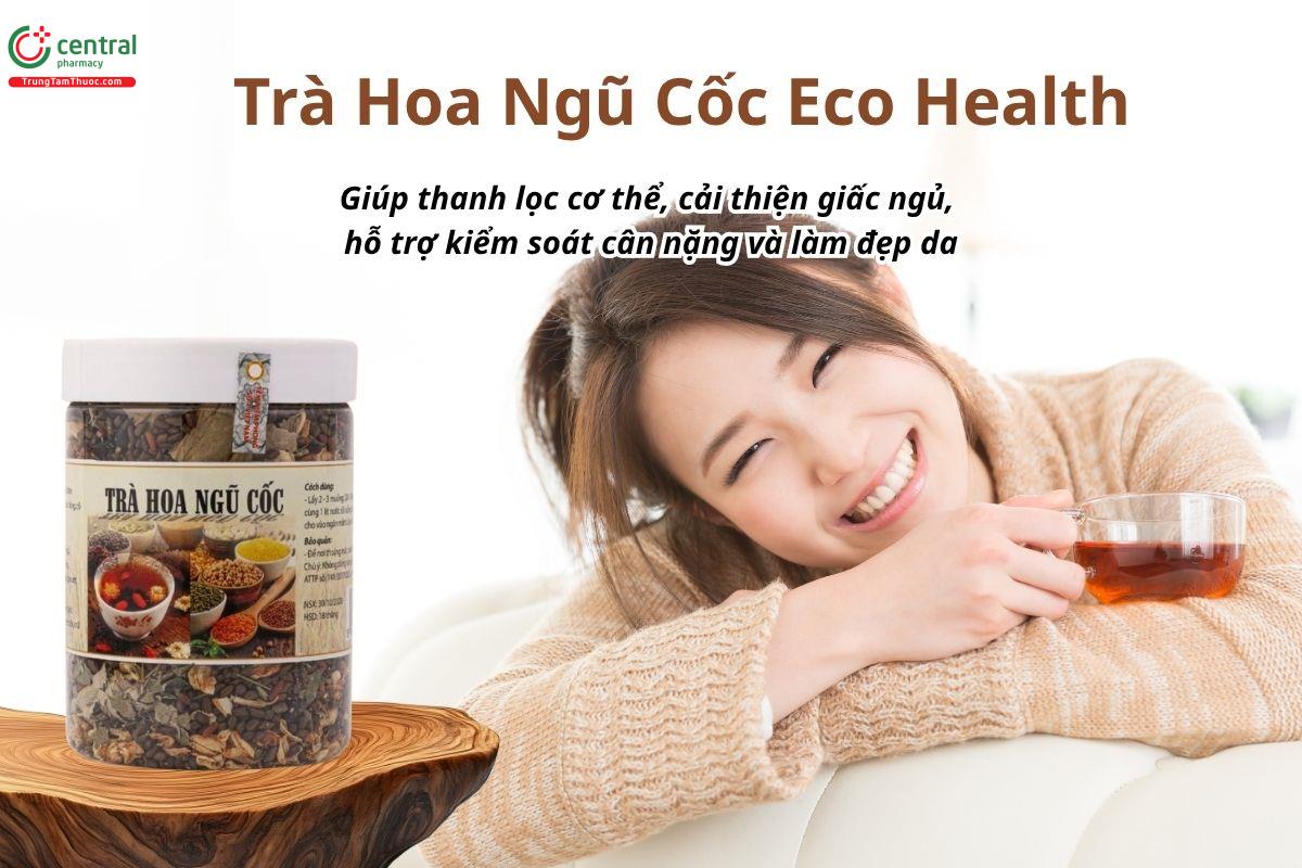 Trà Hoa Ngũ Cốc Eco Health giúp thanh lọc cơ thể, cải thiện giấc ngủ, hỗ trợ kiểm soát cân nặng và làm đẹp da