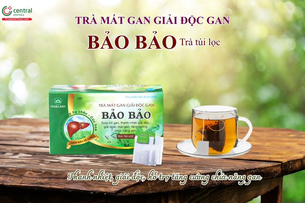 Trà túi lọc Bảo Bảo giúp thanh nhiệt, giải độc và tăng cường chức năng gan