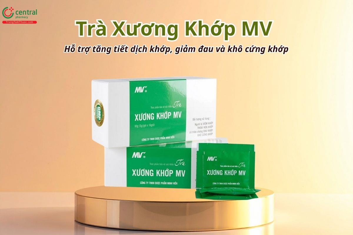 Trà Xương Khớp MV hỗ trợ tăng tiết dịch khớp, giảm đau và khô cứng khớp