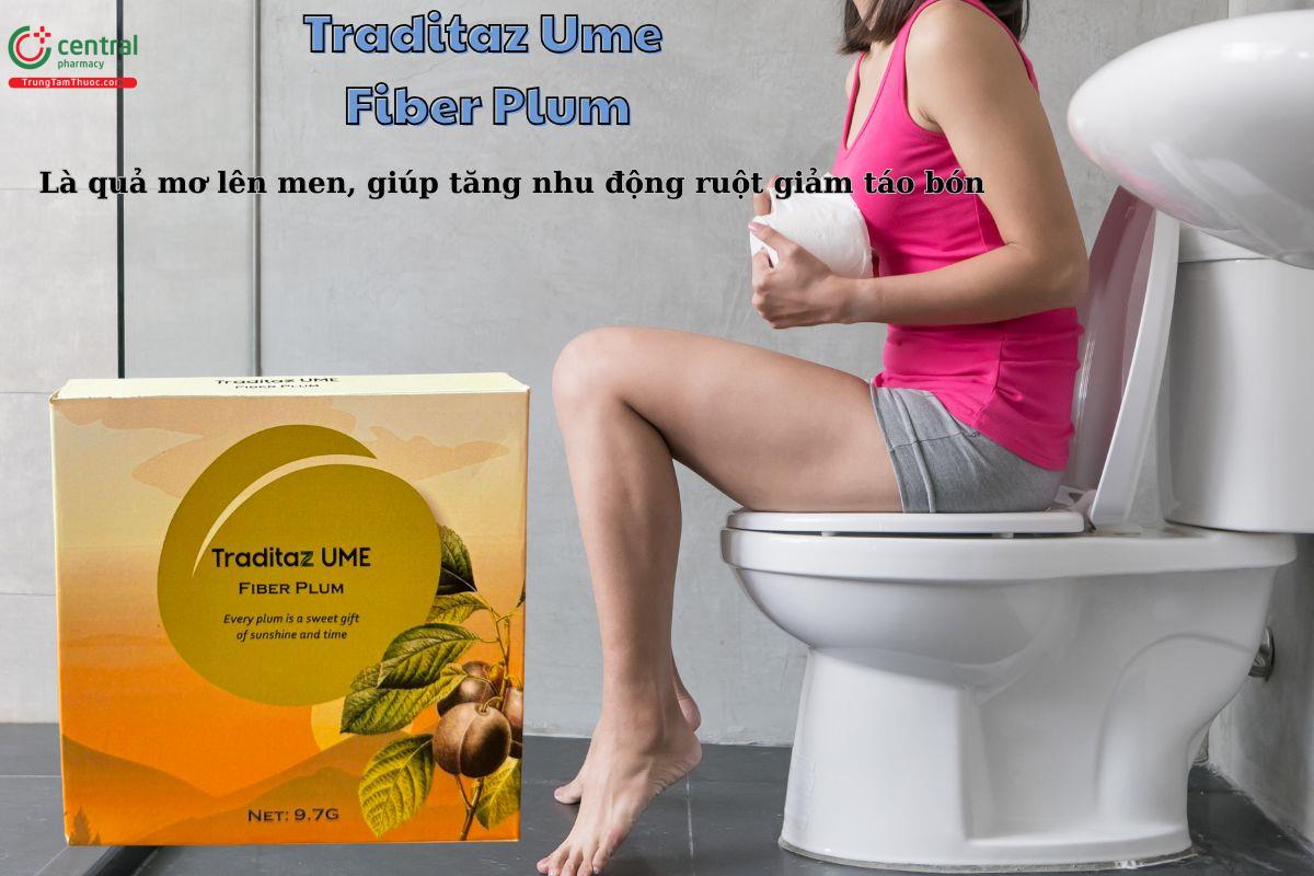 Traditaz Ume Fiber Plum giúp tăng nhu động ruột giảm táo bón, dùng 1 túi là hết táo bón