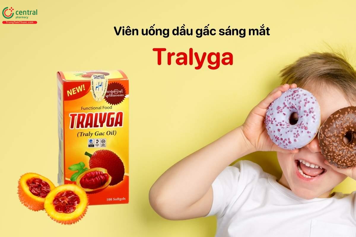 TralyGa giúp bổ mắt, sáng da, tăng cường thị lực và trí não (Hộp 1 lọ 100 viên)