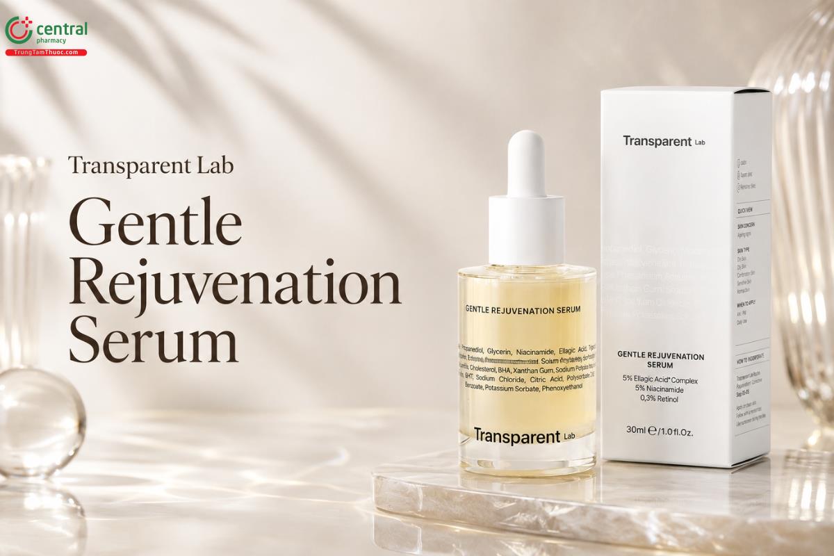 Transparent Lab Gentle Rejuvenation Serum Hỗ trợ làm mờ các nếp nhăn nông