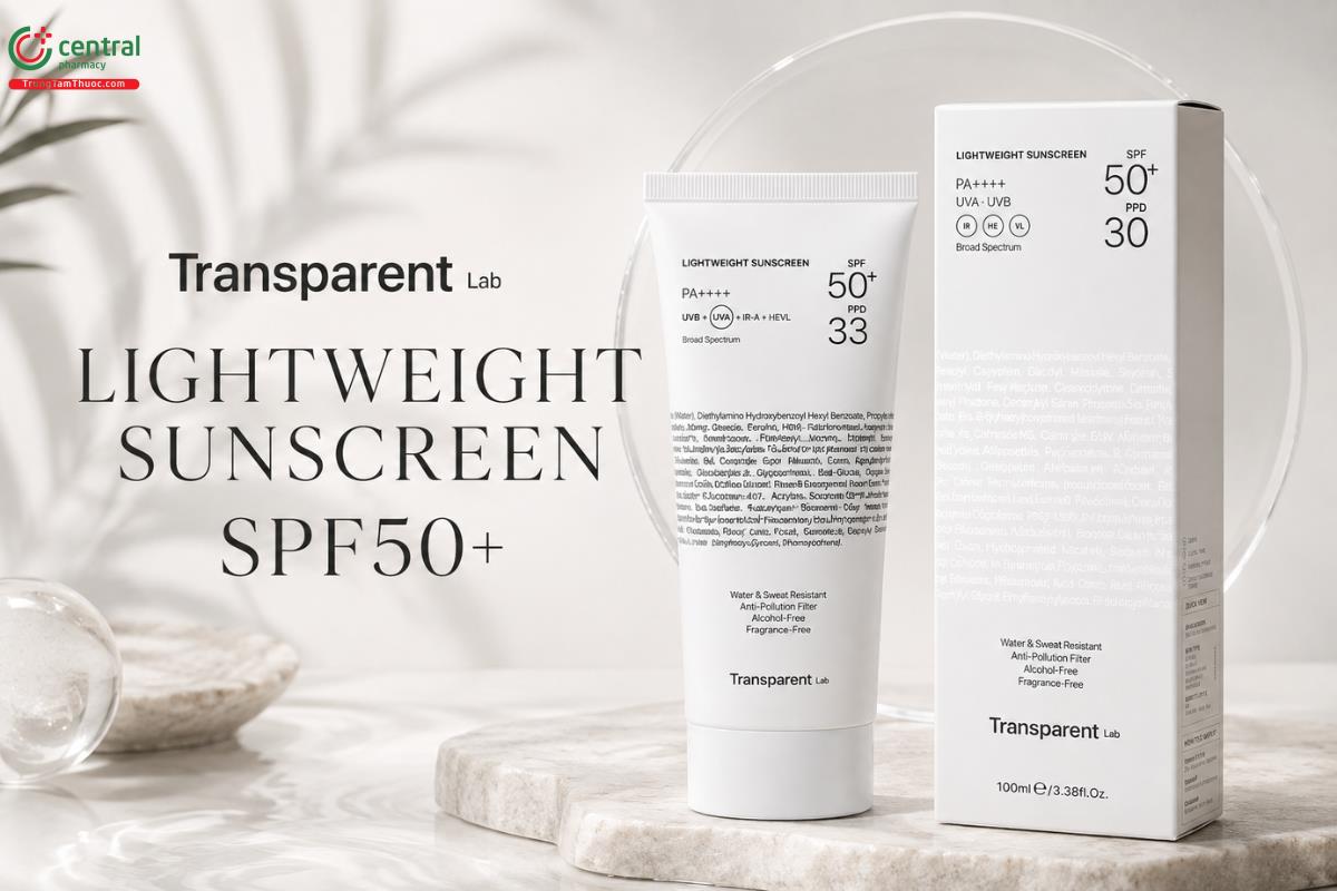 Kem chống nắng Transparent Lab Lightweight Sunscreen SPF50+ 50ml