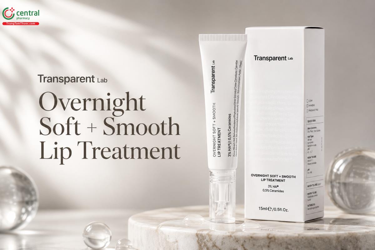Mặt Nạ Ngủ Dưỡng Môi Transparent Lab Overnight Soft + Smooth Lip Treatment 15ml